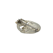 PANZER ASSAULT BADGE IN SILVER HOLLOW BACK (NICKEL SILVER)