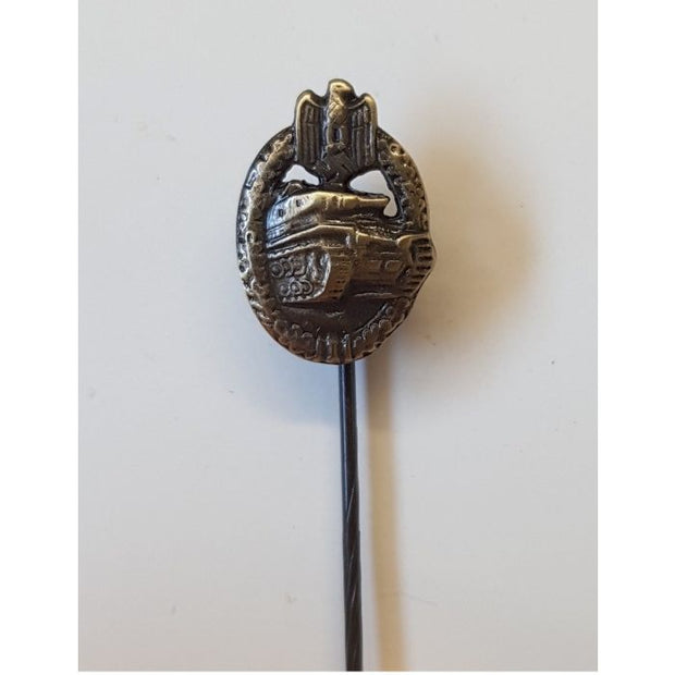GERMAN PANZER ASSAULT STICK PIN BRONZE