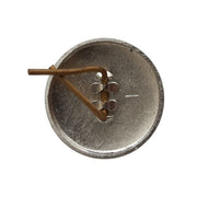 EAST GERMAN SILVER METAL COCKADE