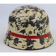 GERMAN WW2 M40 MEDIC HELMET WINTER CAMOFLAGE