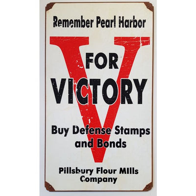 REMEMBER PEARL HARBOR METAL SIGN