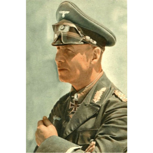 FIELD MARSHAL ERWIN ROMMEL VINTAGE METAL SIGN