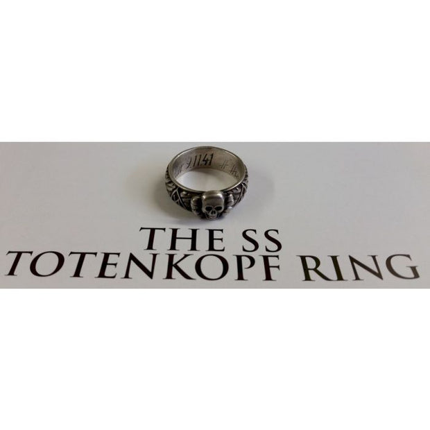 Ss Totenkopf S.lb. Walter 9.11.41 H. Himmler Honor Ring Lrg Head