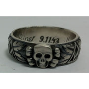 Ss Totenkopf S.lb. Peiper 9.11.43 H. Himmler Honor Ring Small Head