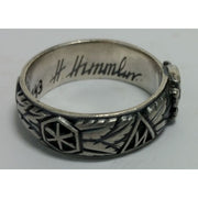 Ss Totenkopf S.lb. Peiper 9.11.43 H. Himmler Honor Ring Small Head