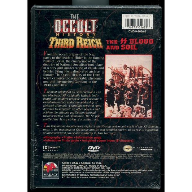 THE OCCULT HISTORY OF THE THIRD REICH - THE SS BLOOD AND SOIL DVD