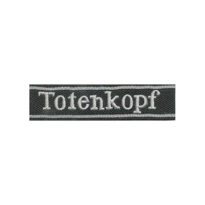GERMAN TOTENKOPF OFFICER CUFF TITLE