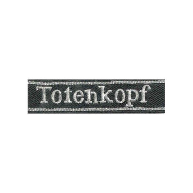 GERMAN TOTENKOPF OFFICER CUFF TITLE