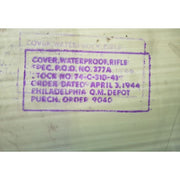 U.S WW2 WATERPROOF RIFLE OR CARBINE COVER ORIGINAL APRIL 3 1944