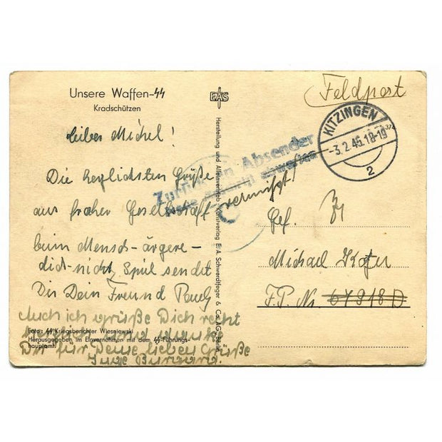 UNSERE WAFFEN SS MOTORCYCLE TROOPS