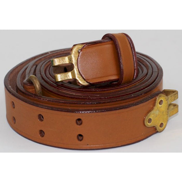 Us 1907 Pattern Leather Rifle Sling With Brass Fittings