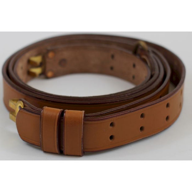 Us 1907 Pattern Leather Rifle Sling With Brass Fittings