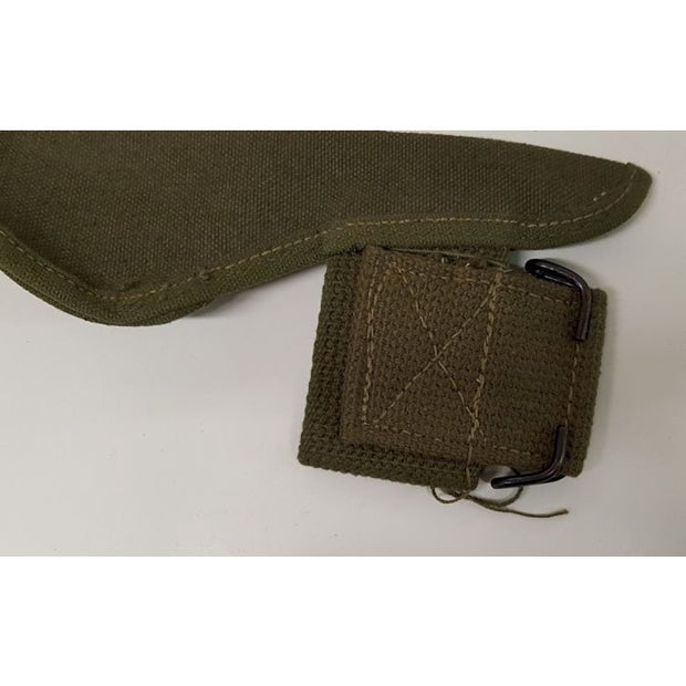 WW2 US MILITARY 1945 M-1910 PICK MATTOCK ENTRENCHING AXE OD # 7 CANVAS COVER CARRIER