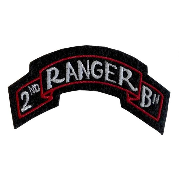 US WW2 2ND RANGER BATTALION SCROLL PATCH