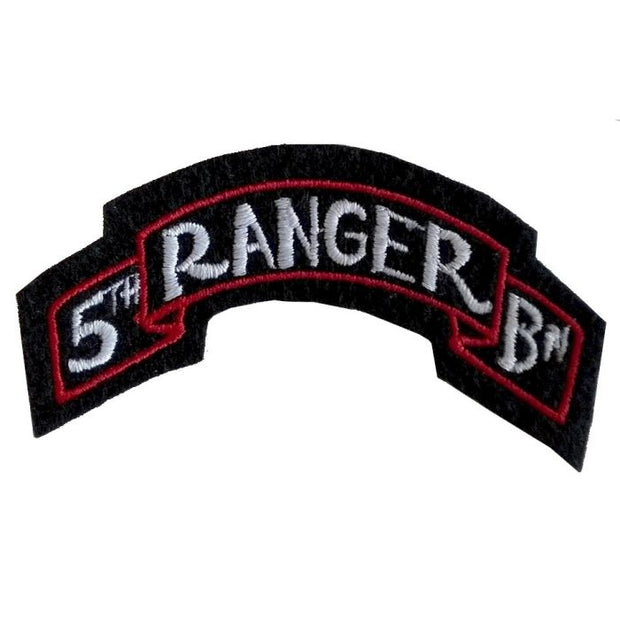 US WW2 5TH RANGER BATTALION SCROLL PATCH