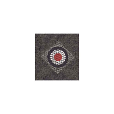 GERMAN ENLISTED MAN COCKADE BEVO STYLE HAT BADGE Army EM Grey on Grey