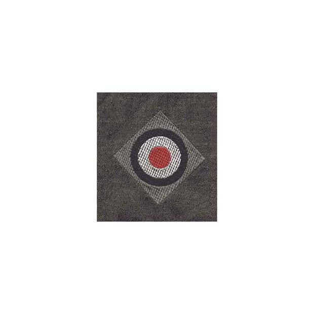 GERMAN ENLISTED MAN COCKADE BEVO STYLE HAT BADGE Army EM Grey on Grey
