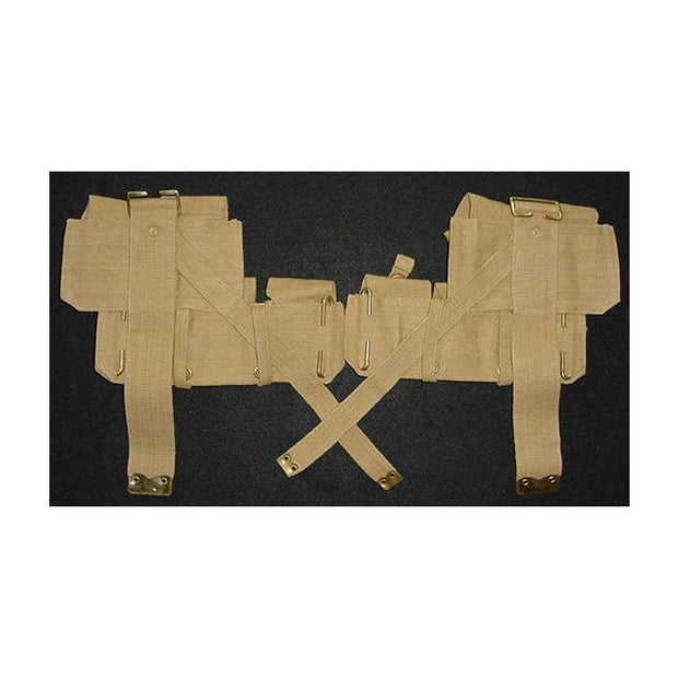 BRITISH WWI P08 WEB GEAR SET - PATTERN 1908 WEBBING EQUIPMENT