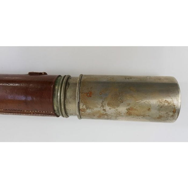 WORLD WAR I BRITISH PERIOD NICKEL PLATED "OFFICERS OF THE WATCH" NAVAL TELESCOPE BY T. COOKE & SONS LTD