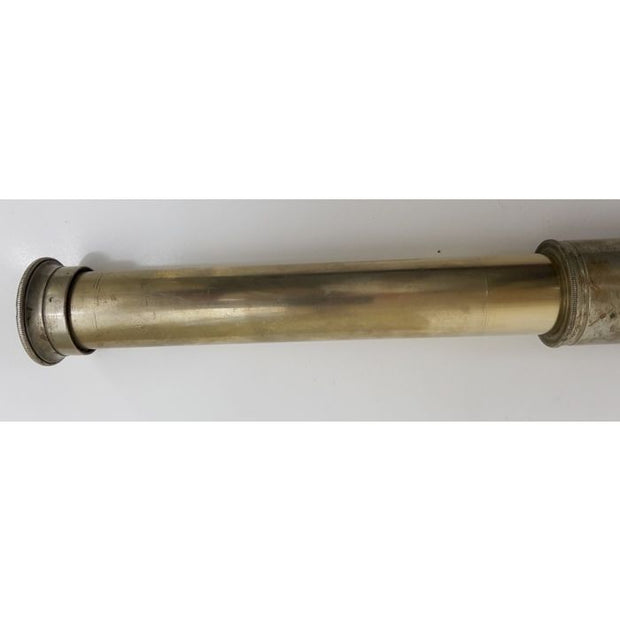 WORLD WAR I BRITISH PERIOD NICKEL PLATED "OFFICERS OF THE WATCH" NAVAL TELESCOPE BY T. COOKE & SONS LTD