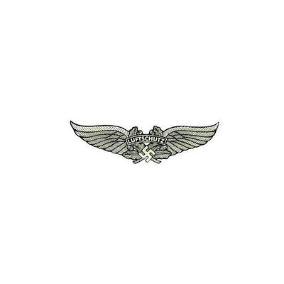 GERMAN LUFTSCHUTZ WING HELMET DECAL - SINGLE