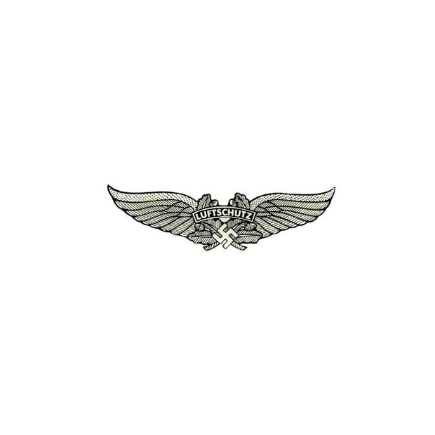 GERMAN LUFTSCHUTZ WING HELMET DECAL - SINGLE
