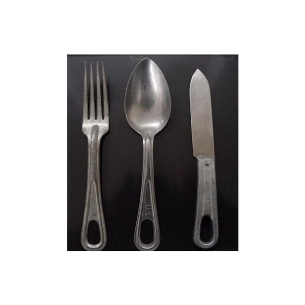 AMERICAN MESS KIT SPOON, FORK and KNIFE SET